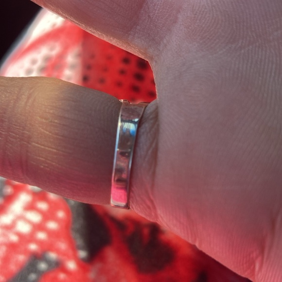 Sterling, silver and turquoise, super cute rank size 5 not plated - Picture 3 of 6